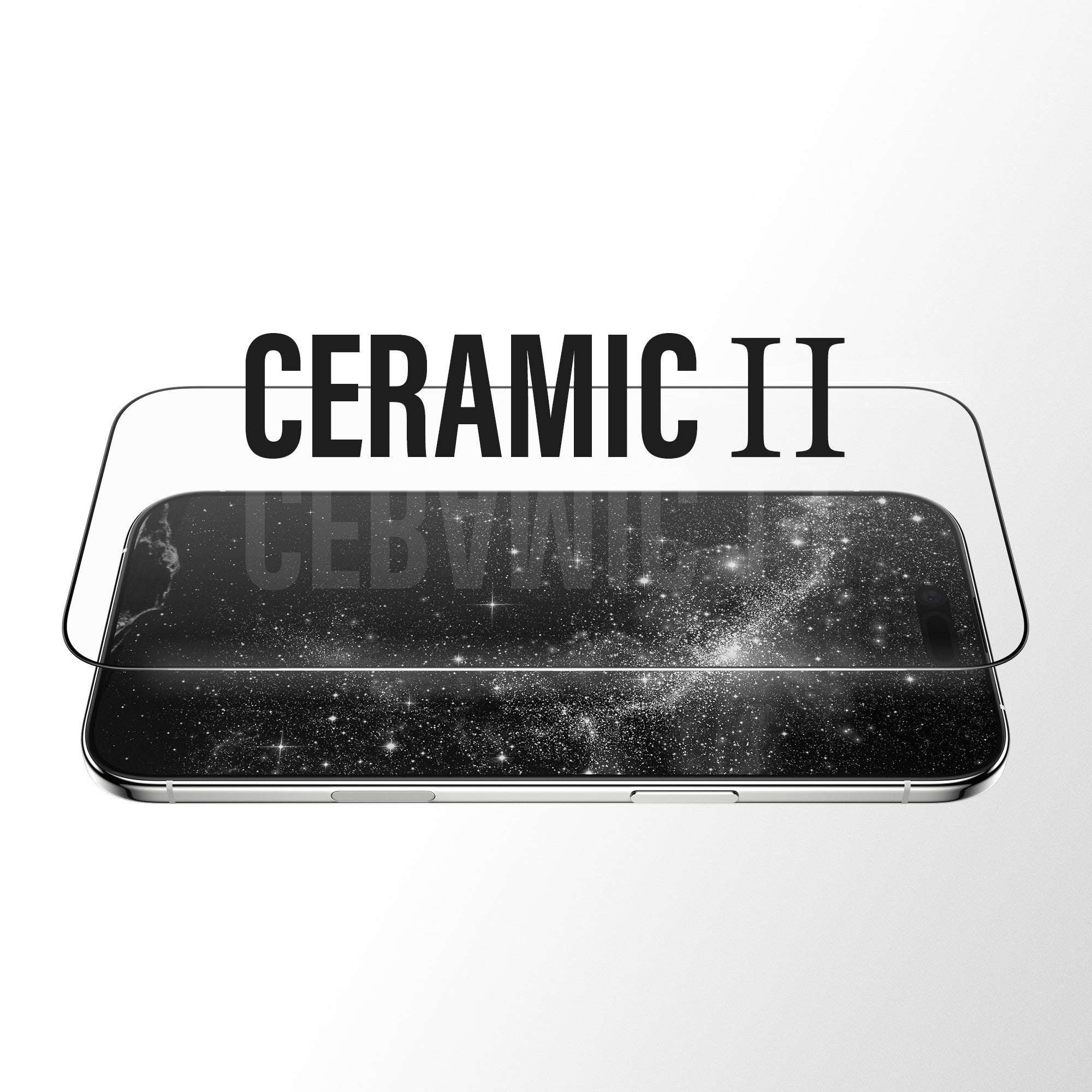 PanzerGlass® Ceramic II Skærmbeskyttelse iPhone Air | Ultra-Wide Fit m. EasyAligner