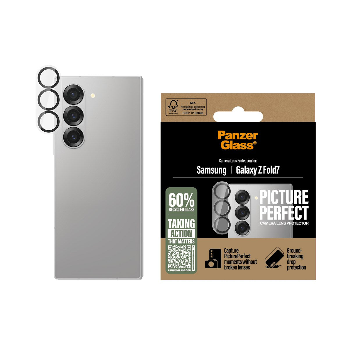 PanzerGlass® PicturePerfect Kameralinsebeskytter Samsung Galaxy Z Fold7