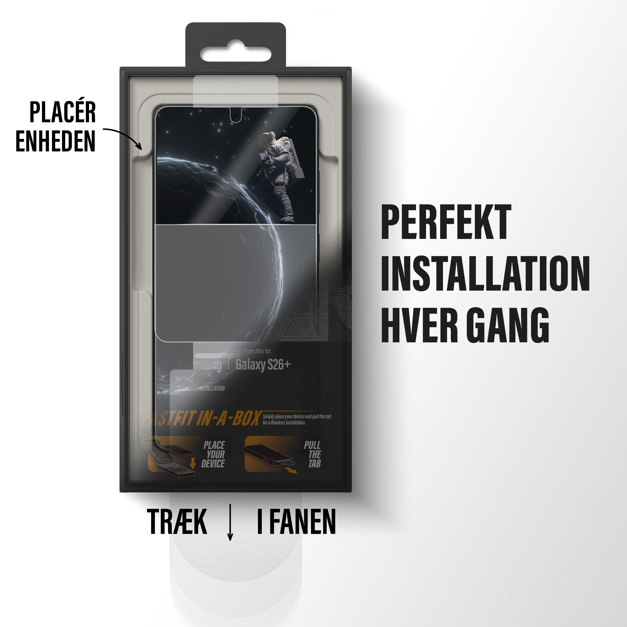 PanzerGlass® Ceramic Skærmbeskyttelse Samsung Galaxy S26+ | Ultra-Wide Fit m. FASTFIT IN-A-BOX