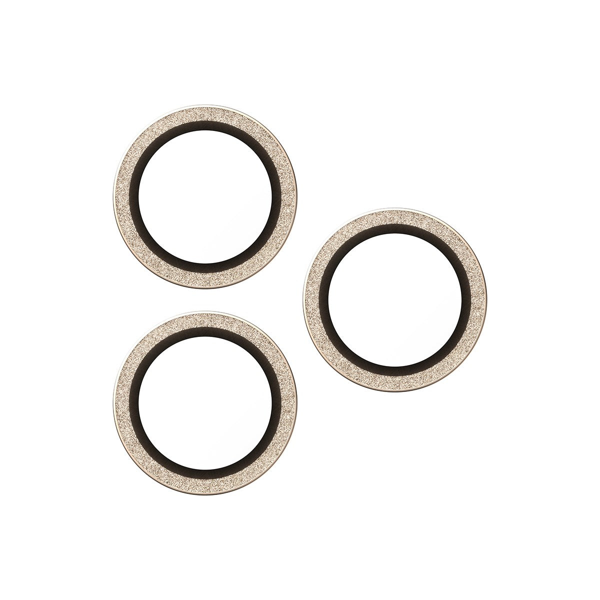 PanzerGlass® Hoops® Kameralinsebeskytter Glitter Guld iPhone 17 Pro | iPhone 17 Pro Max | iPhone 16 Pro | 16 Pro Max