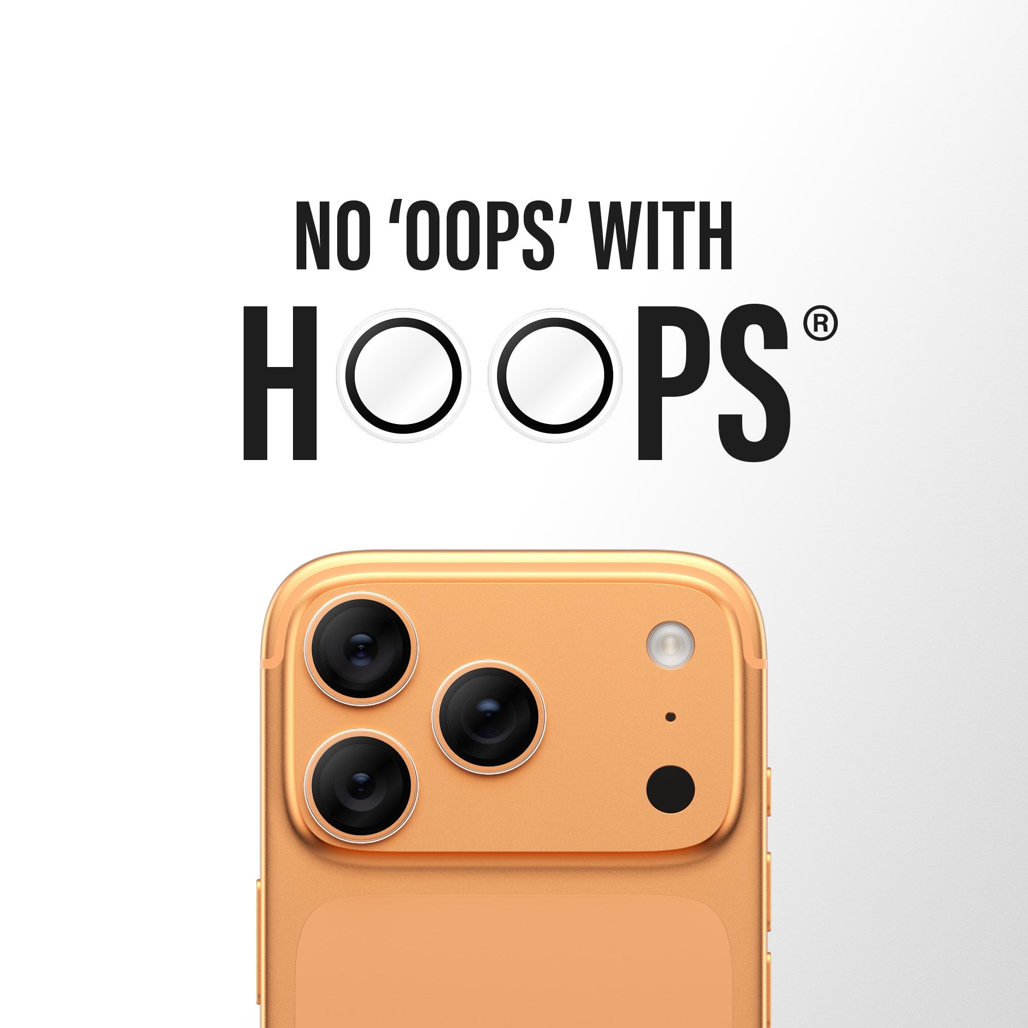 PanzerGlass® Hoops® Kameralinsebeskytter Transparent iPhone 17 Pro | iPhone 17 Pro Max | iPhone 16 Pro | 16 Pro Max