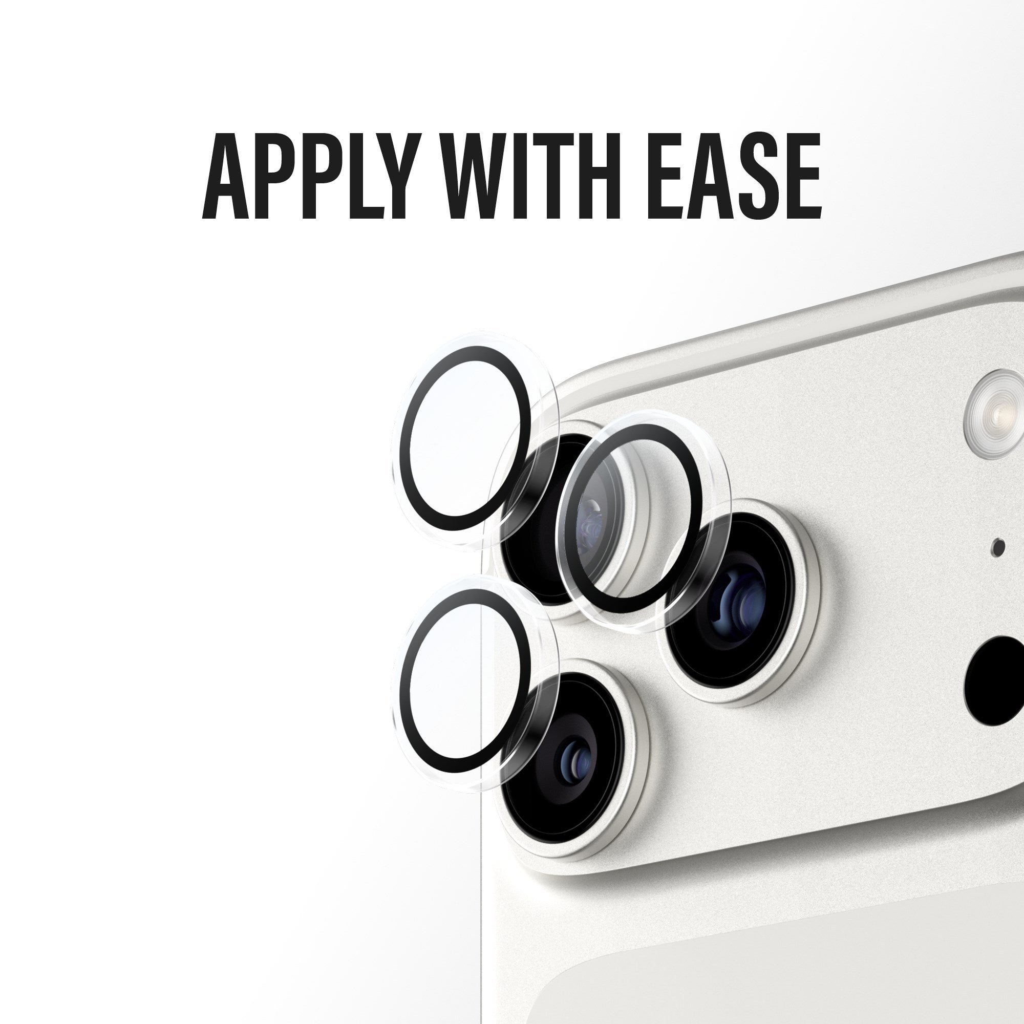 PanzerGlass® Hoops® Kameralinsebeskytter Transparent iPhone 17 Pro | iPhone 17 Pro Max | iPhone 16 Pro | 16 Pro Max