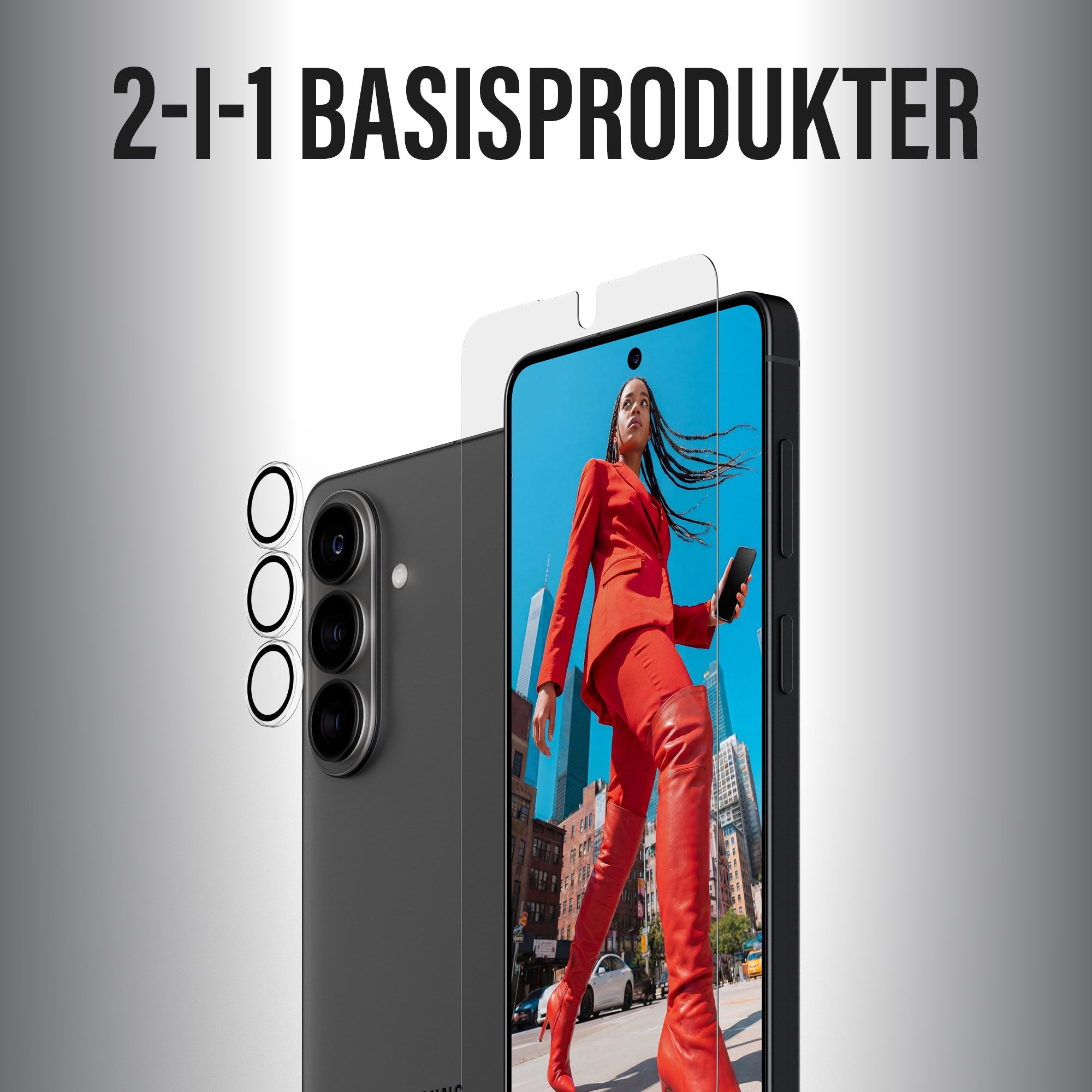 PanzerGlass® Hoops® 2-in-1 Pakke Samsung Galaxy S26 | Ultra-Wide Fit