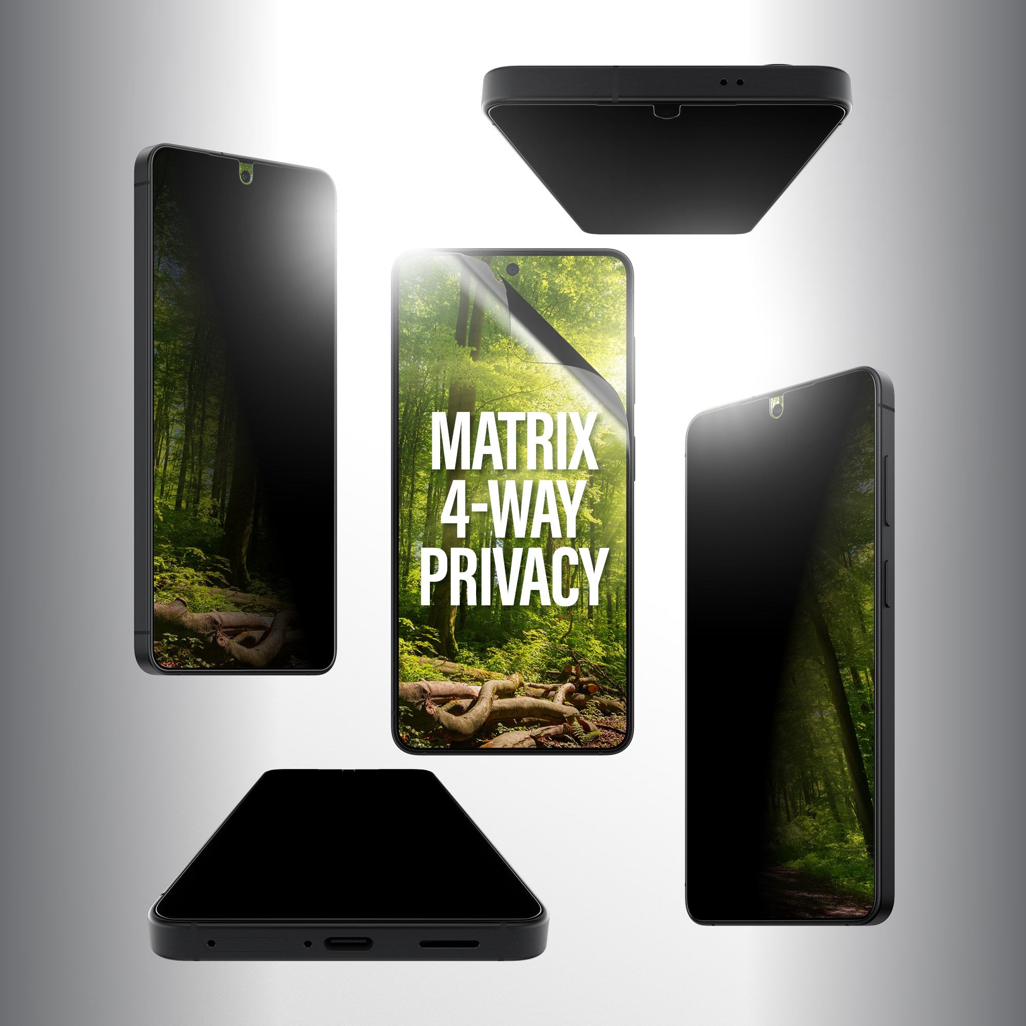 PanzerGlass® ECO MATRIX 4-Way Privacy Skærmbeskyttelse Samsung Galaxy S26 | Ultra-Wide Fit