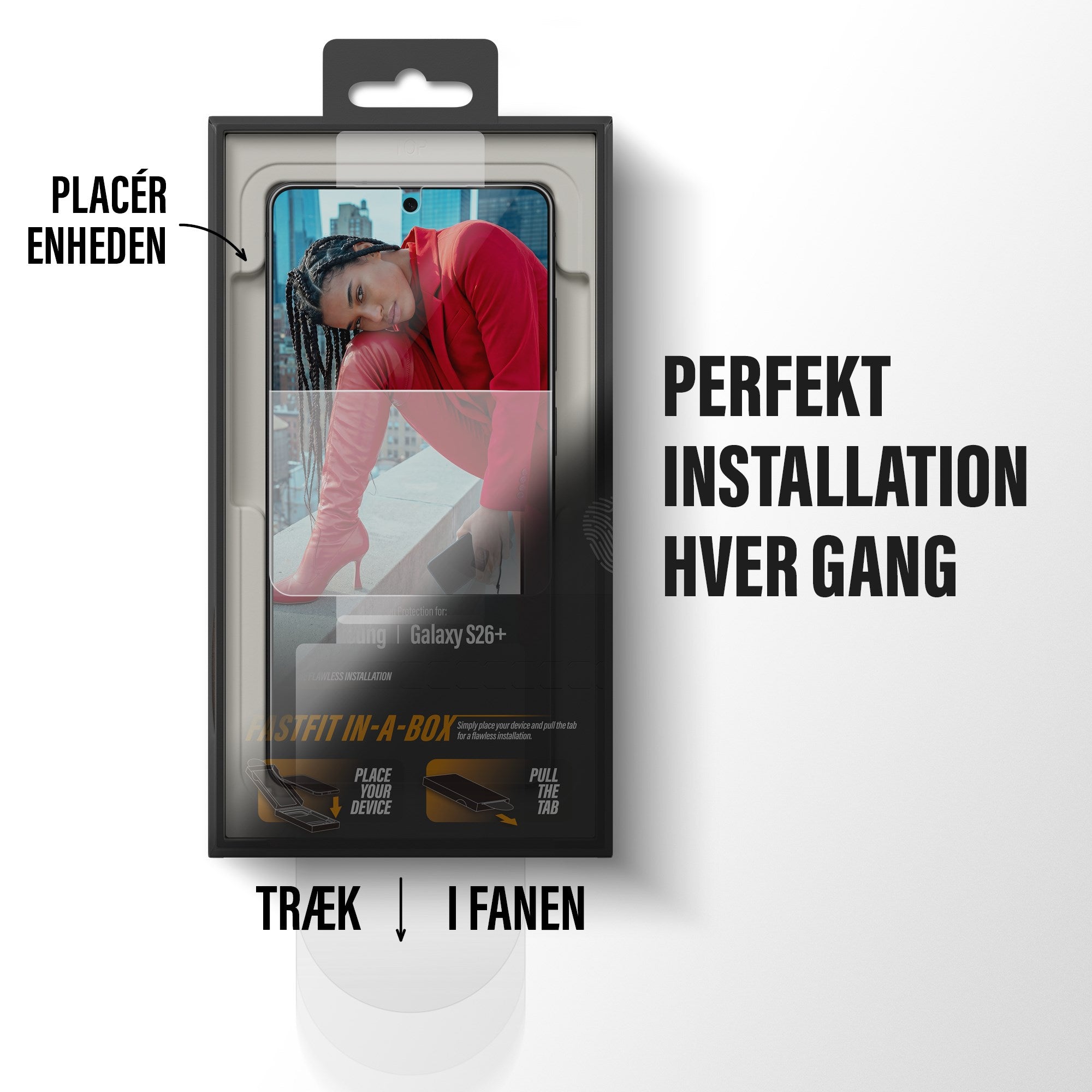 PanzerGlass® Skærmbeskyttelse Samsung Galaxy S26+ | Ultra-Wide Fit m. FASTFIT IN-A-BOX