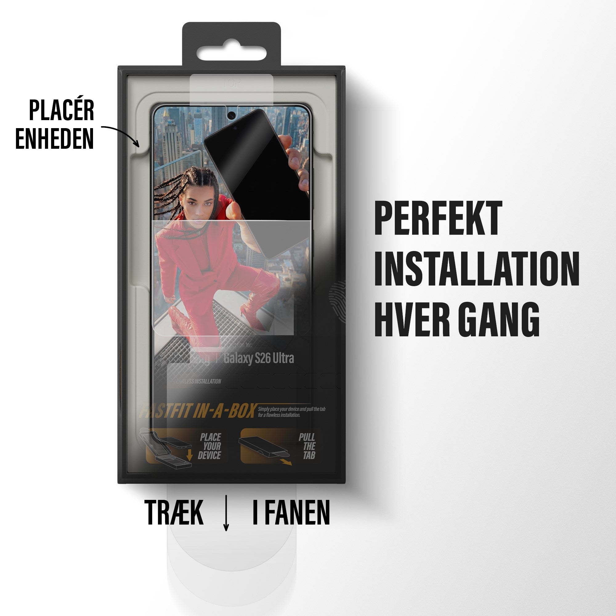 PanzerGlass® Skærmbeskyttelse Samsung Galaxy S26 Ultra | Ultra-Wide Fit m. FASTFIT IN-A-BOX