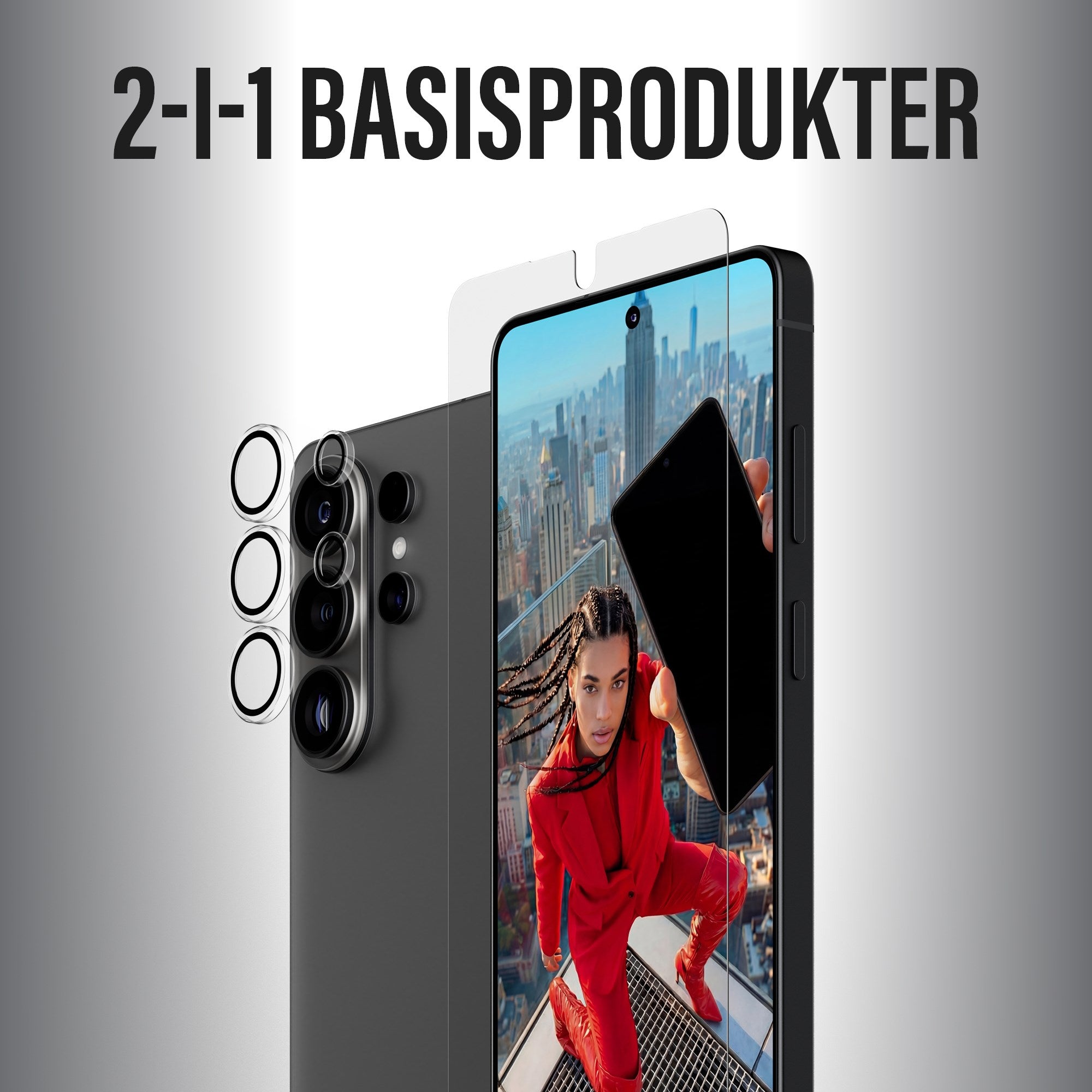 PanzerGlass® Hoops® 2-in-1 Pakke Samsung Galaxy S26 Ultra | Ultra-Wide Fit