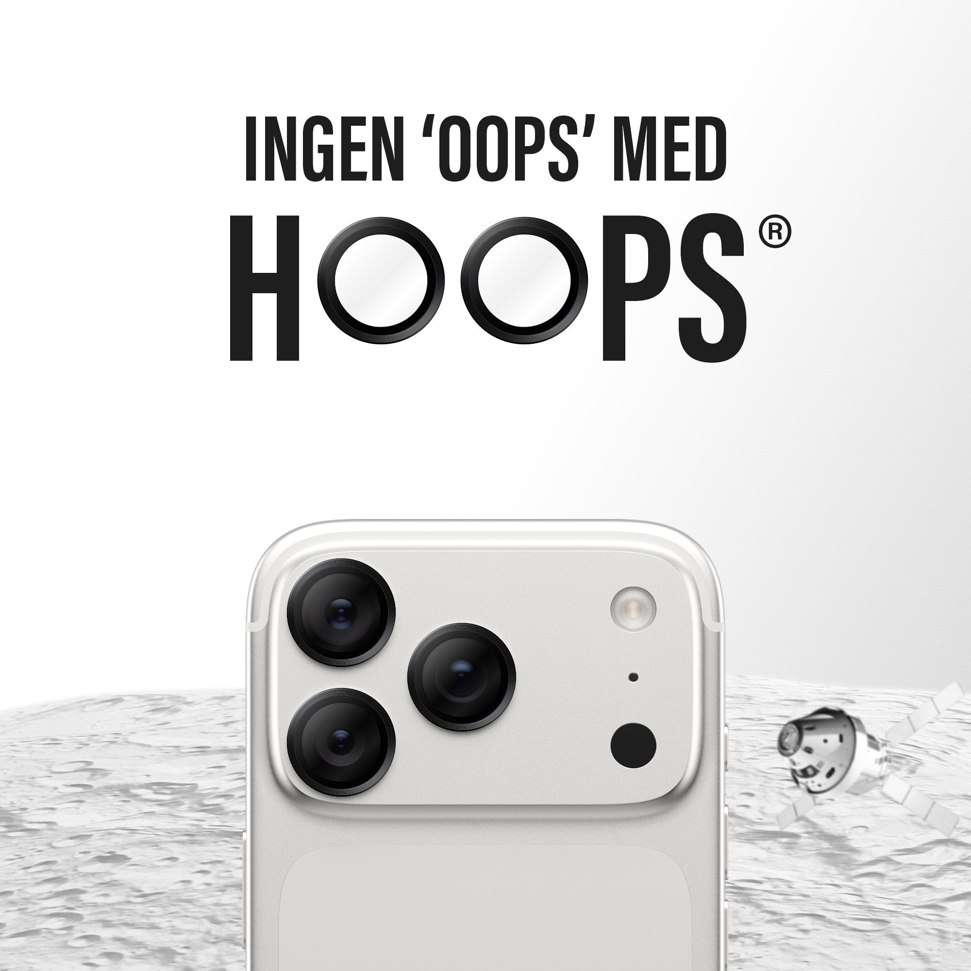 PanzerGlass® Hoops® Ceramic II Kameralinsebeskytter iPhone 17 Pro | iPhone 17 Pro Max | iPhone 16 Pro | 16 Pro Max