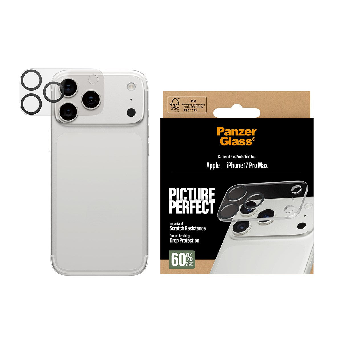 PanzerGlass® PicturePerfect Kameralinsebeskytter iPhone 17 Pro Max