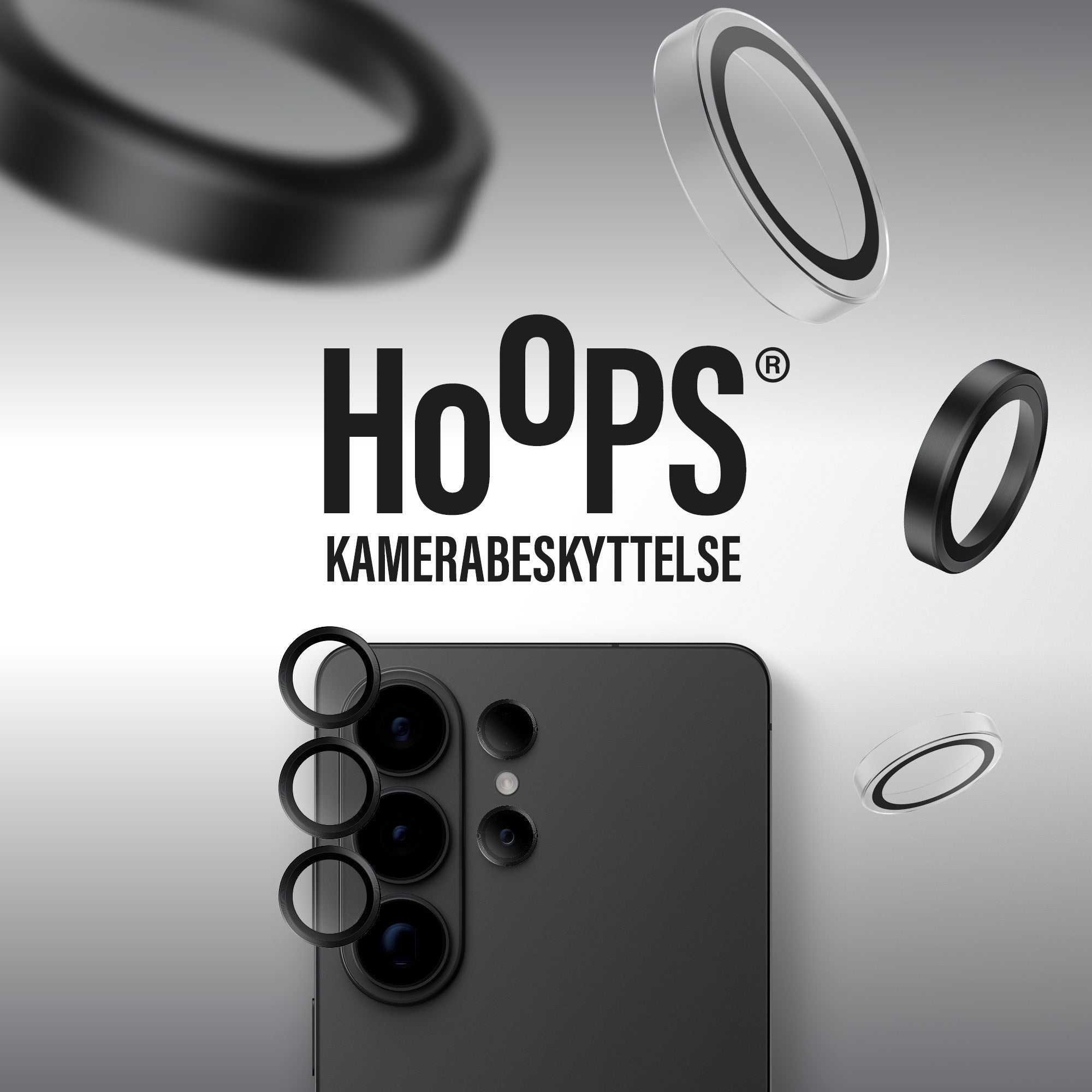 PanzerGlass® Hoops® Kameralinsebeskytter Sort Samsung Galaxy S26 Ultra