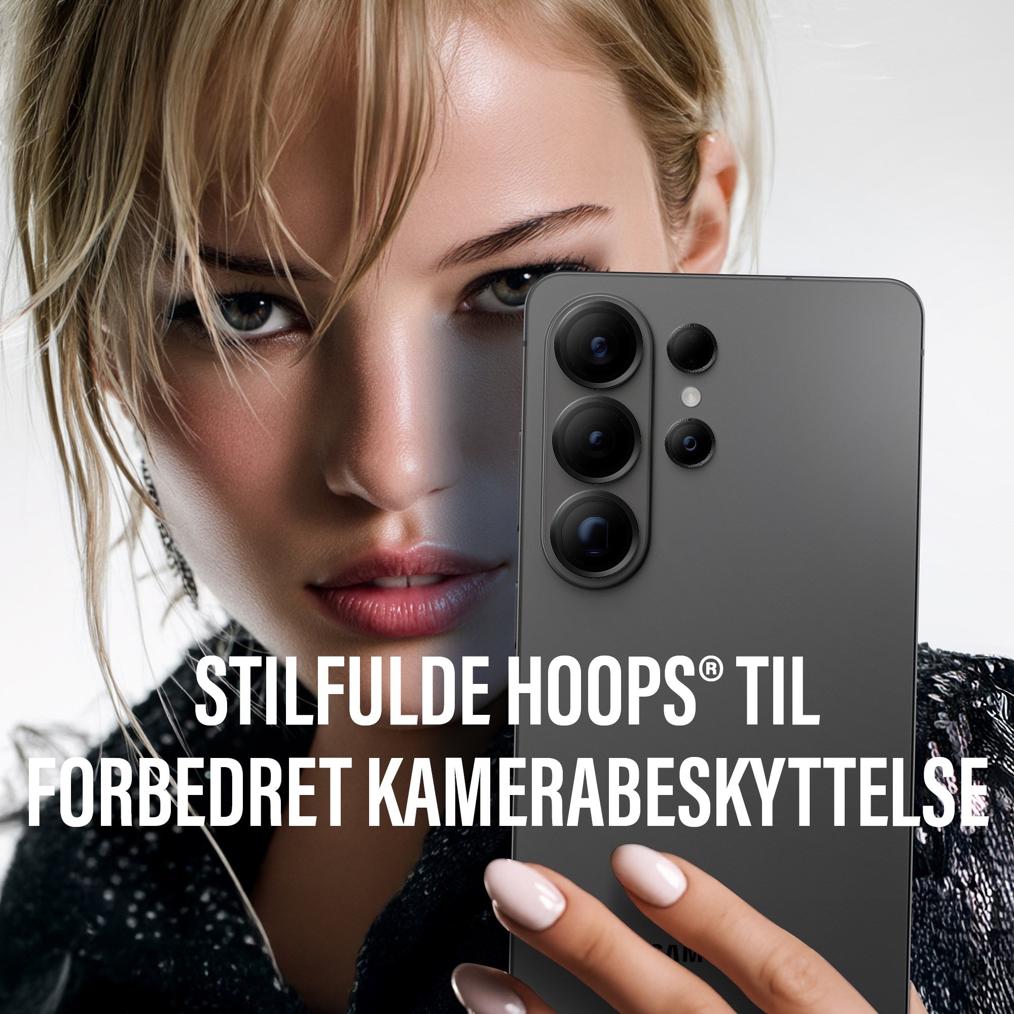 PanzerGlass® Hoops® Kameralinsebeskytter Sort Samsung Galaxy S26 Ultra