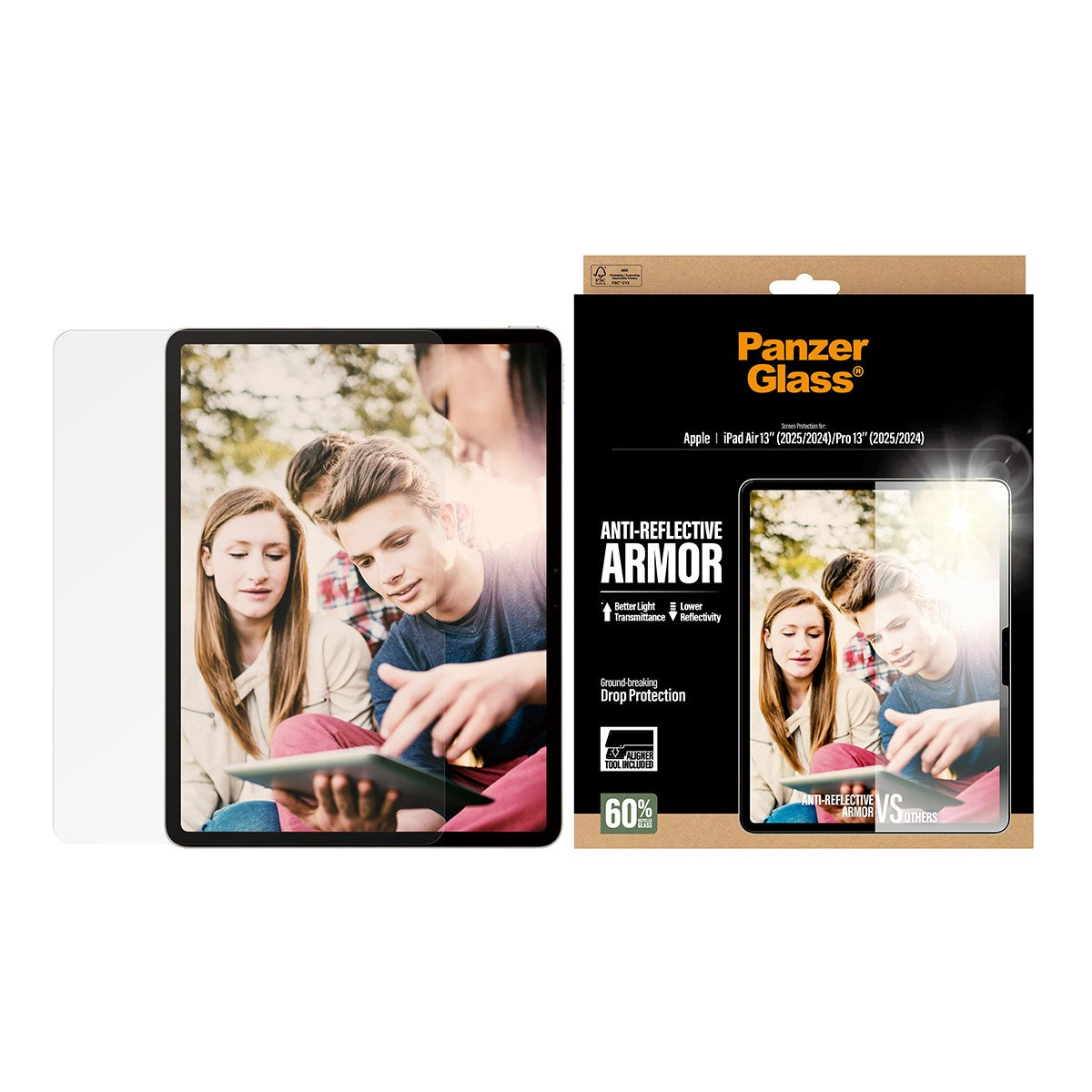 PanzerGlass® Anti-Reflective Armor Skærmbeskyttelse iPad Air 13