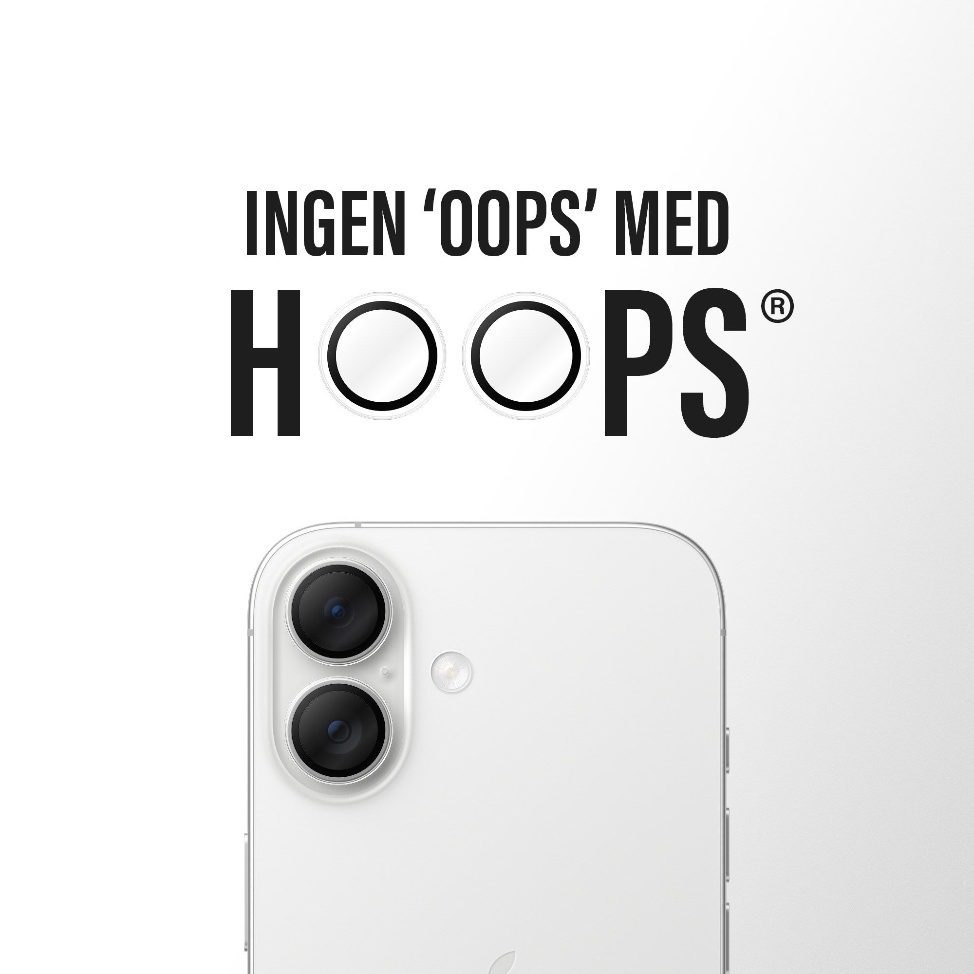 PanzerGlass® Hoops® Kameralinsebeskytter Transparent iPhone 17 | iPhone 16 | 16 Plus