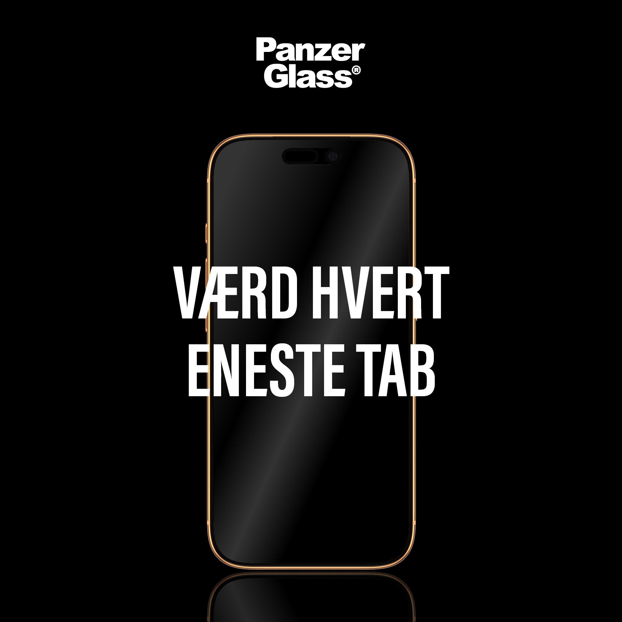 PanzerGlass® 2-Way Privacy Skærmbeskyttelse iPhone 17 Pro Max | Ultra-Wide Fit m. EasyAligner