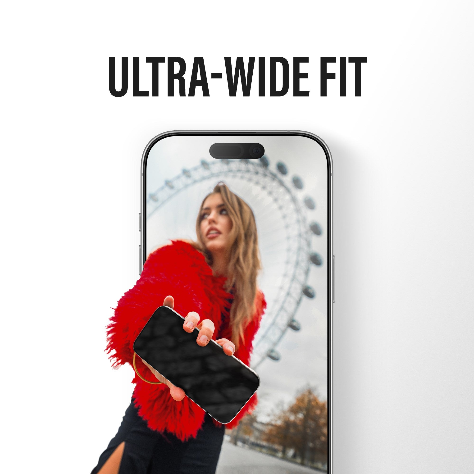PanzerGlass® 2-Way Privacy Skærmbeskyttelse iPhone 17 Pro Max | Ultra-Wide Fit m. EasyAligner