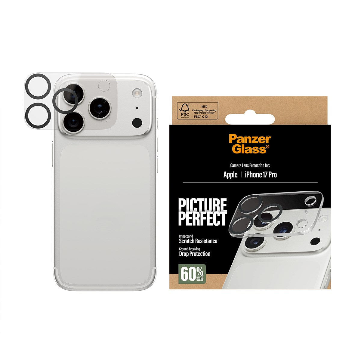 PanzerGlass® PicturePerfect Kameralinsebeskytter iPhone 17 Pro