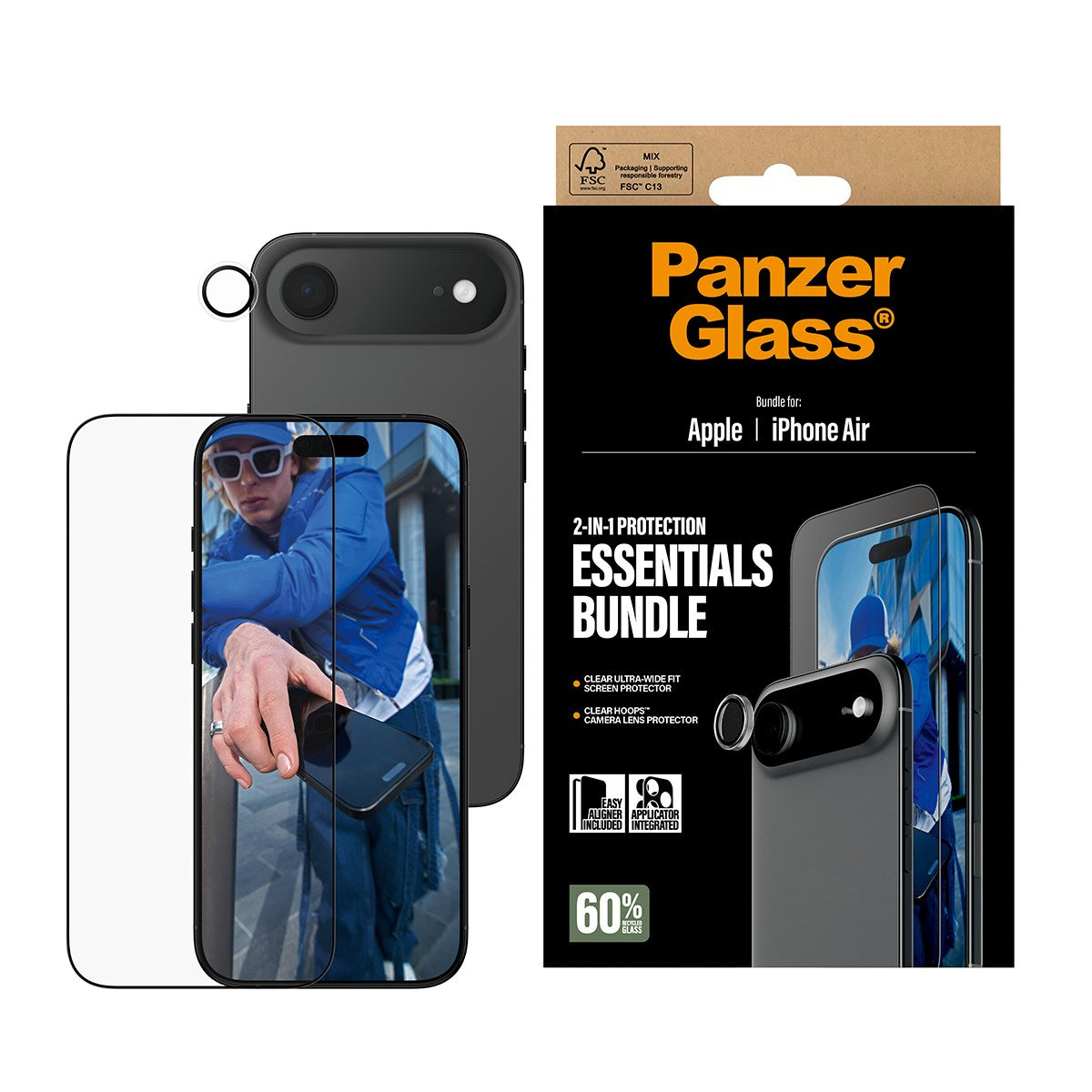 PanzerGlass® 2-i-1 Essentials Pakke iPhone Air