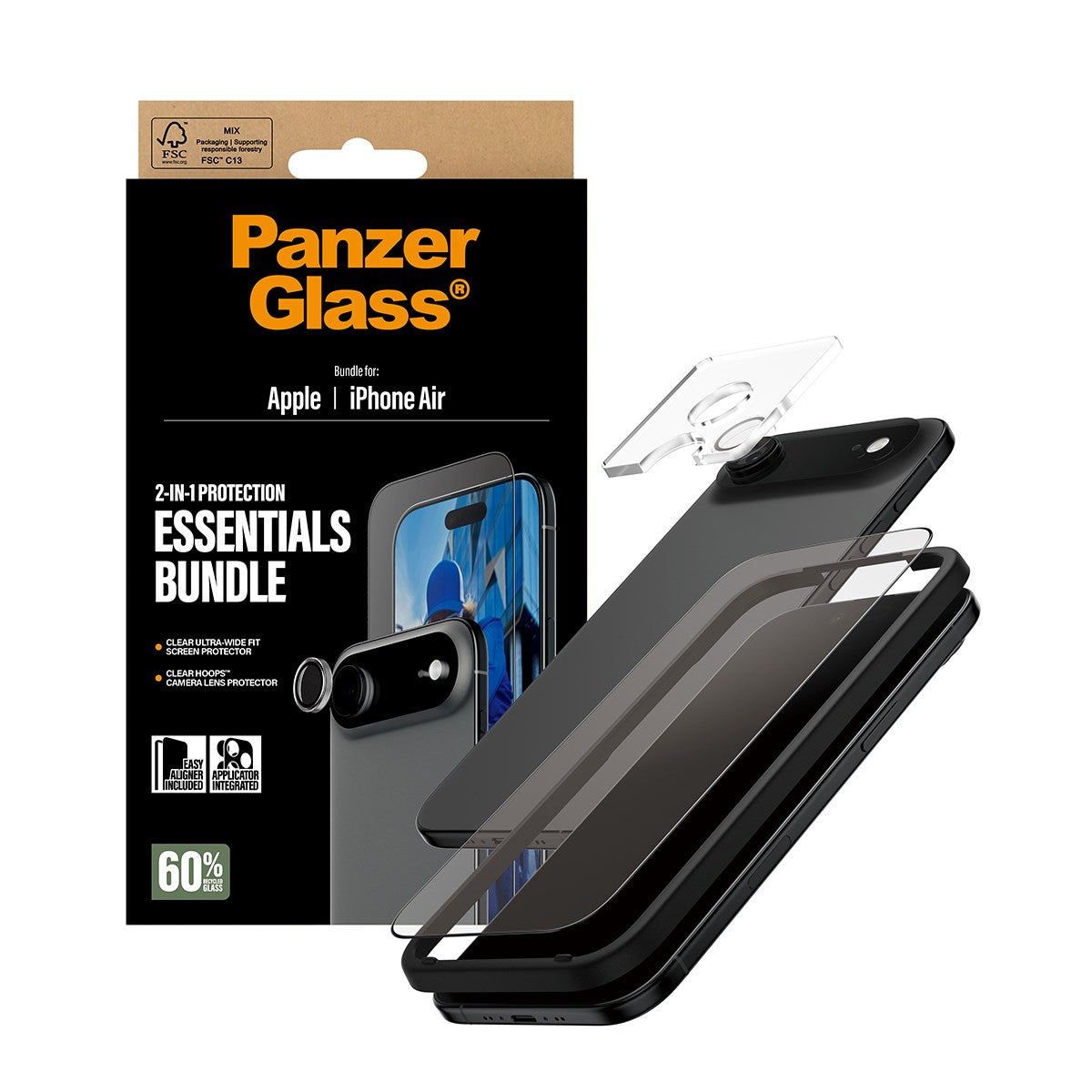 PanzerGlass® 2-i-1 Essentials Pakke iPhone Air