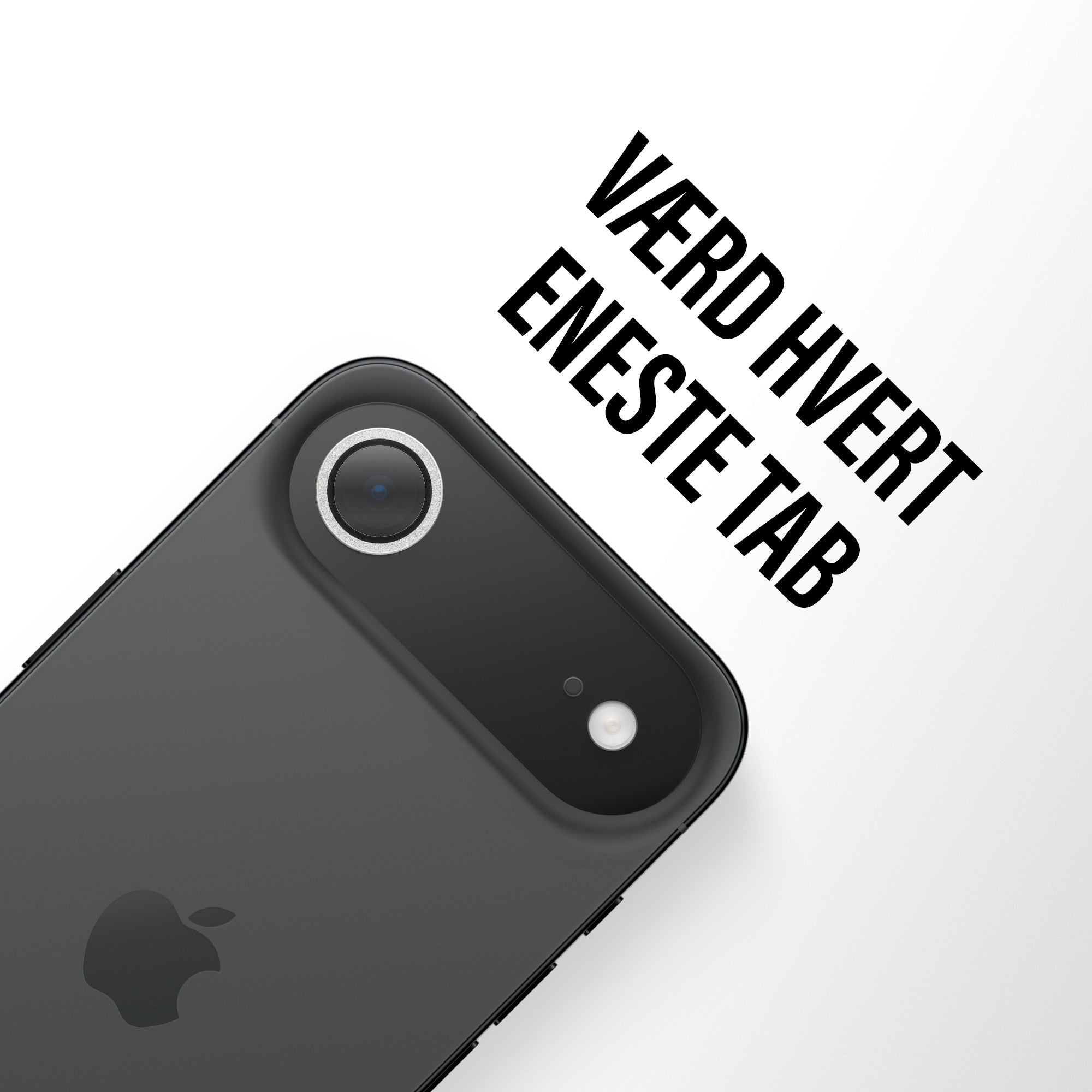 PanzerGlass® Hoops® Kameralinsebeskytter Glitter Sølv iPhone Air