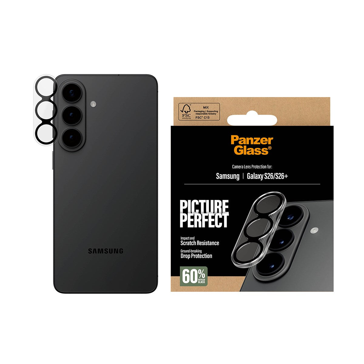 PanzerGlass® PicturePerfect Kameralinsebeskytter Samsung Galaxy S26 | S26+