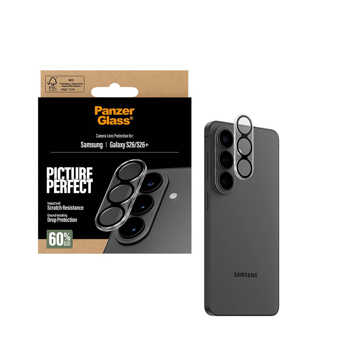 PanzerGlass® PicturePerfect Kameralinsebeskytter Samsung Galaxy S26 | S26+