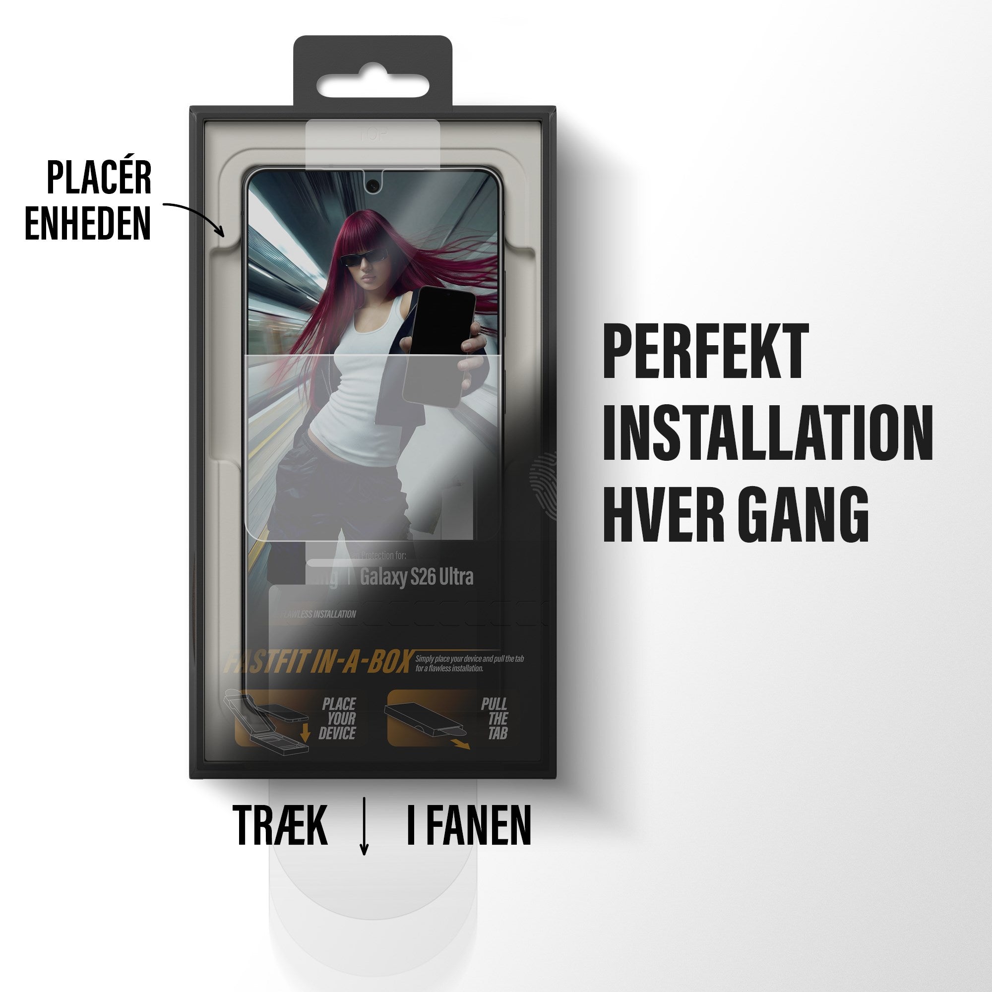 PanzerGlass® 2-Way Privacy Skærmbeskyttelse Samsung Galaxy S26 Ultra | Ultra-Wide Fit m. FASTFIT IN-A-BOX