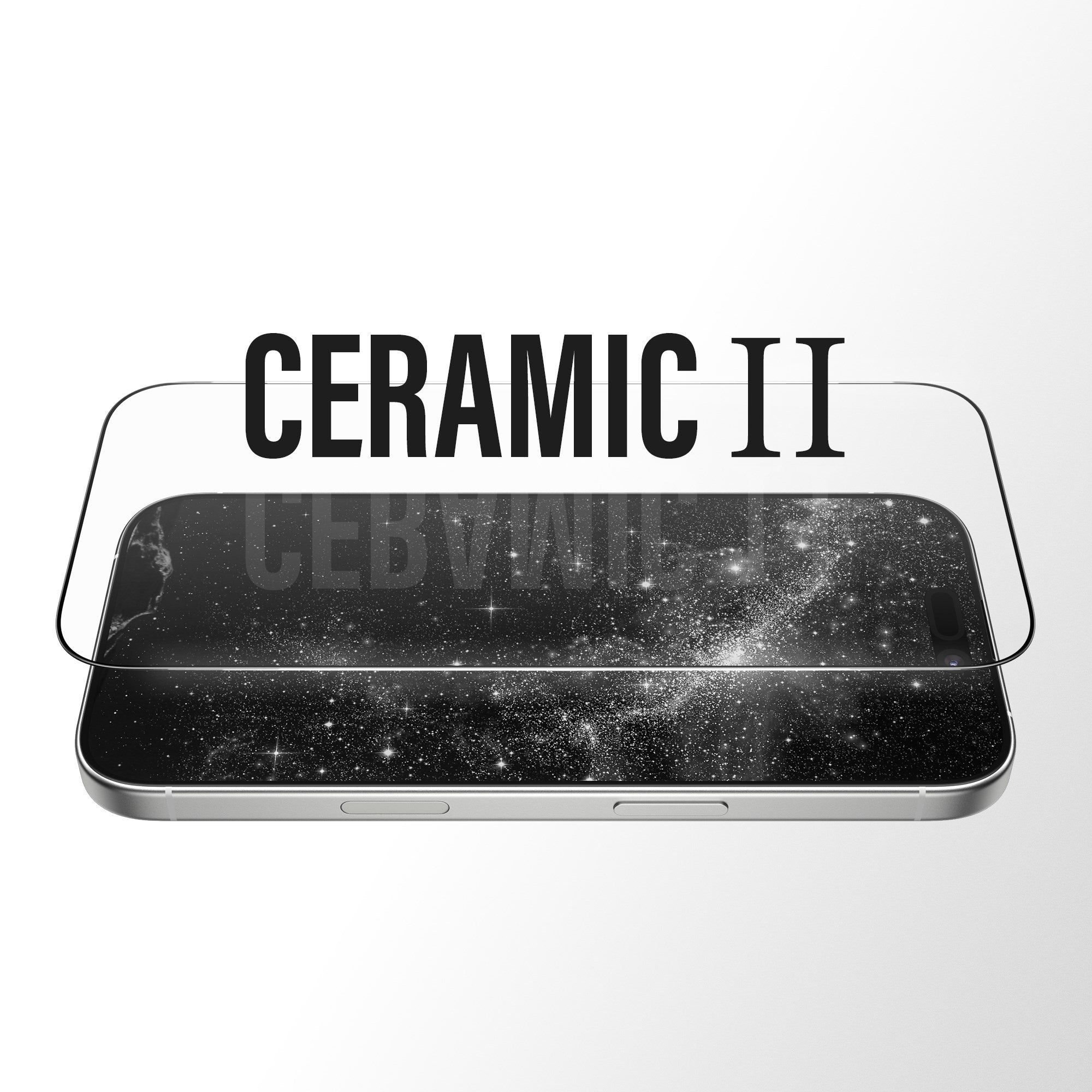 PanzerGlass® Ceramic II Skærmbeskyttelse iPhone 17 | iPhone 16 Pro | Ultra-Wide Fit m. EasyAligner