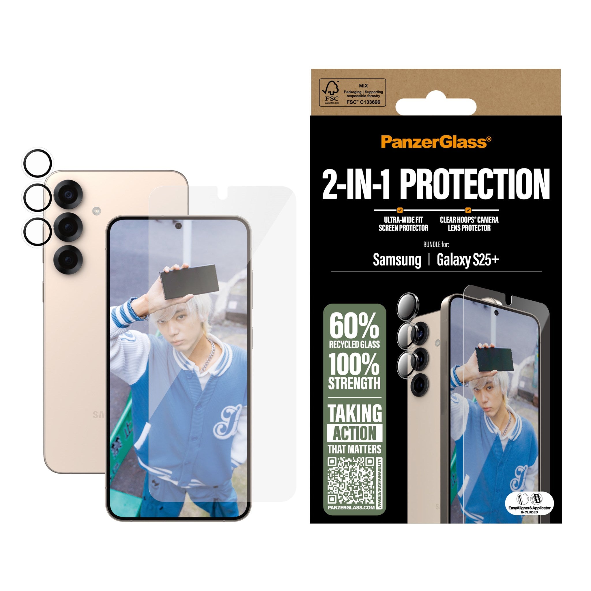 PanzerGlass® 2-in-1 Pakke Samsung Galaxy S25+