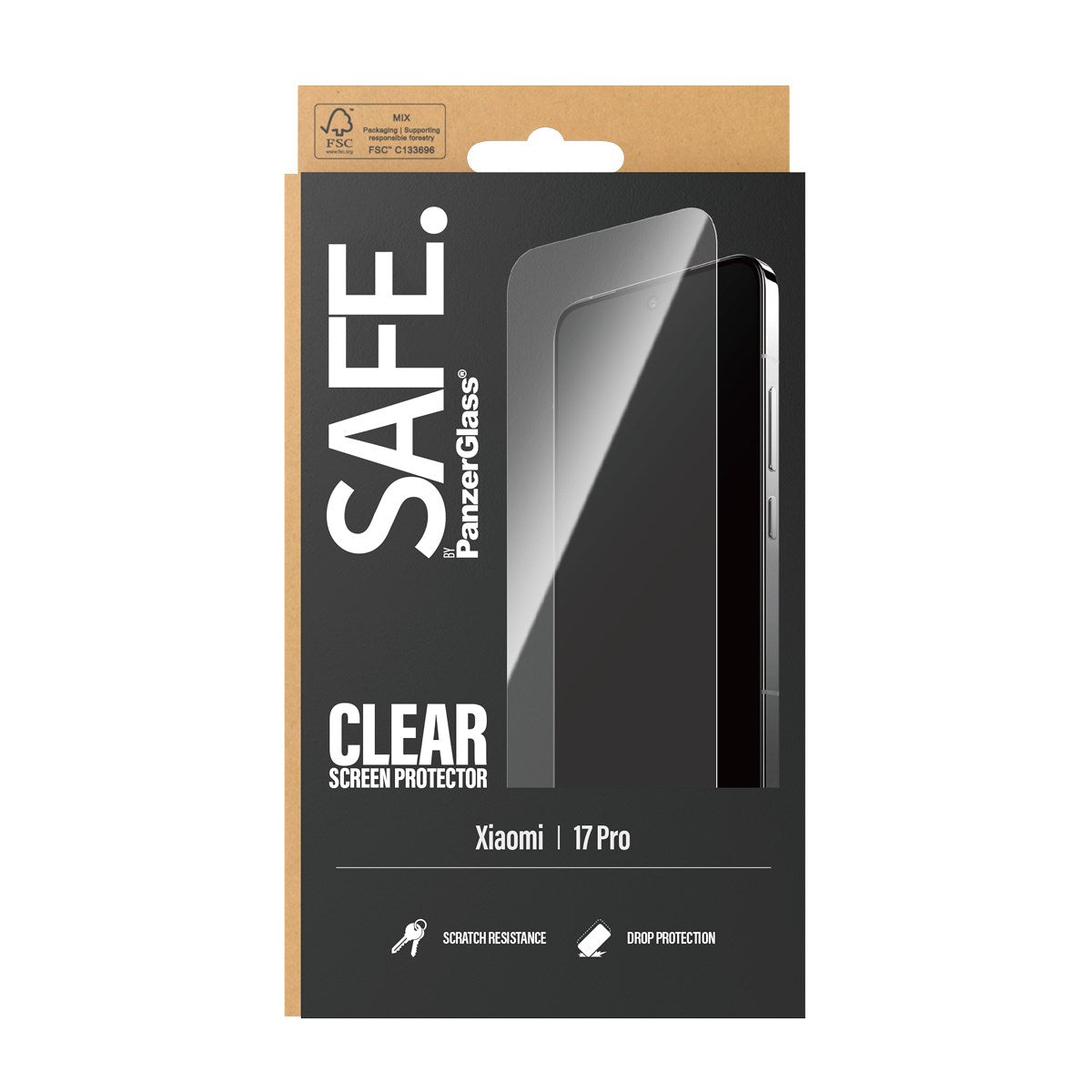 SAFE. by PanzerGlass® Skærmbeskyttelse Xiaomi 17 Pro | Ultra-Wide Fit