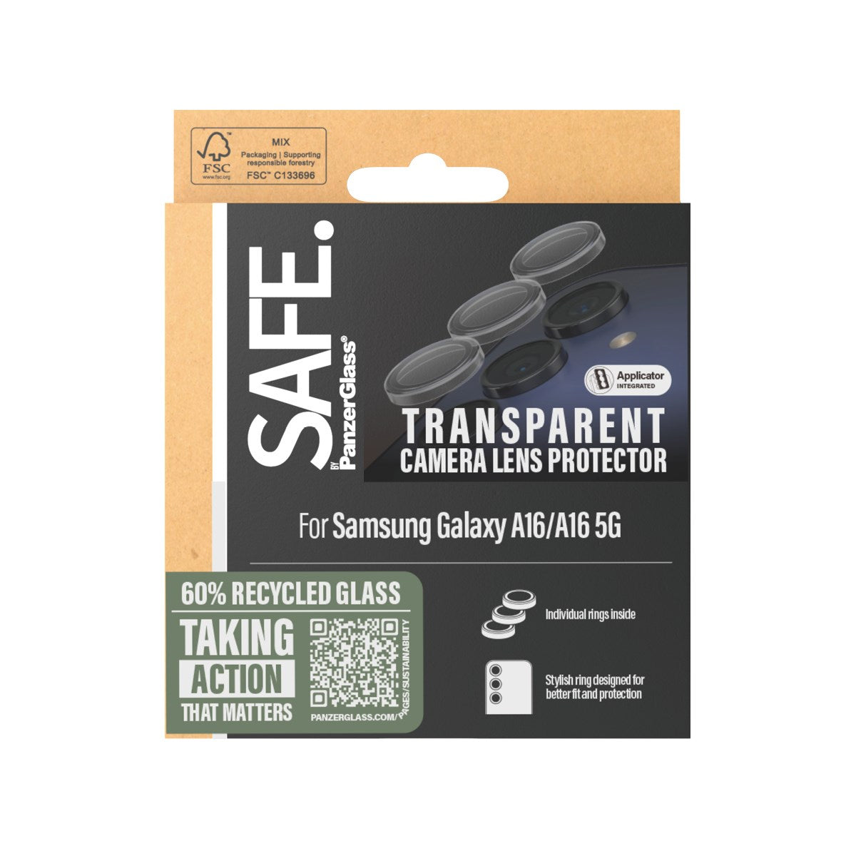 SAFE. by PanzerGlass® Kameralinsebeskytter Transparent Samsung Galaxy A16 4G | A16 5G