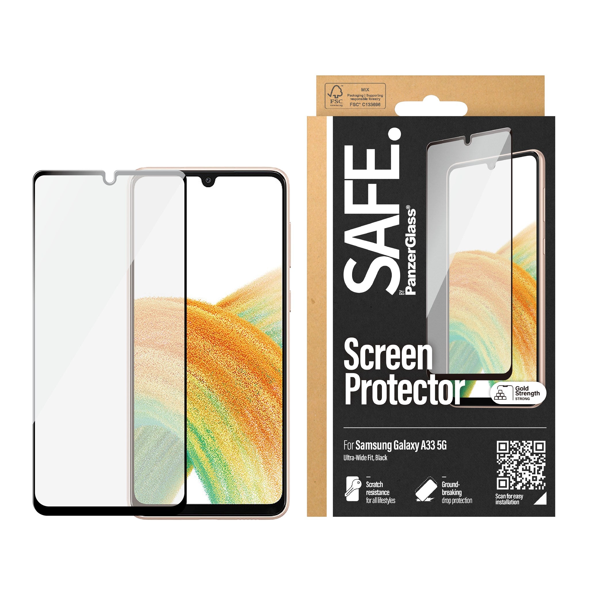 SAFE. by PanzerGlass® Skærmbeskyttelse Samsung Galaxy A33 5G