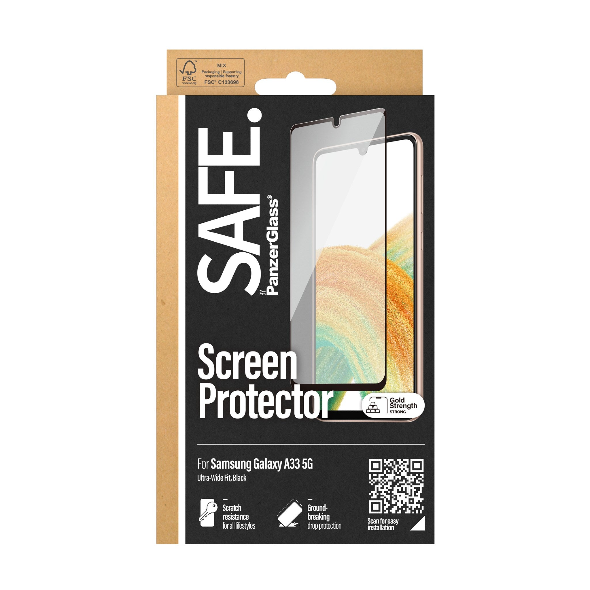 SAFE. by PanzerGlass® Skærmbeskyttelse Samsung Galaxy A33 5G