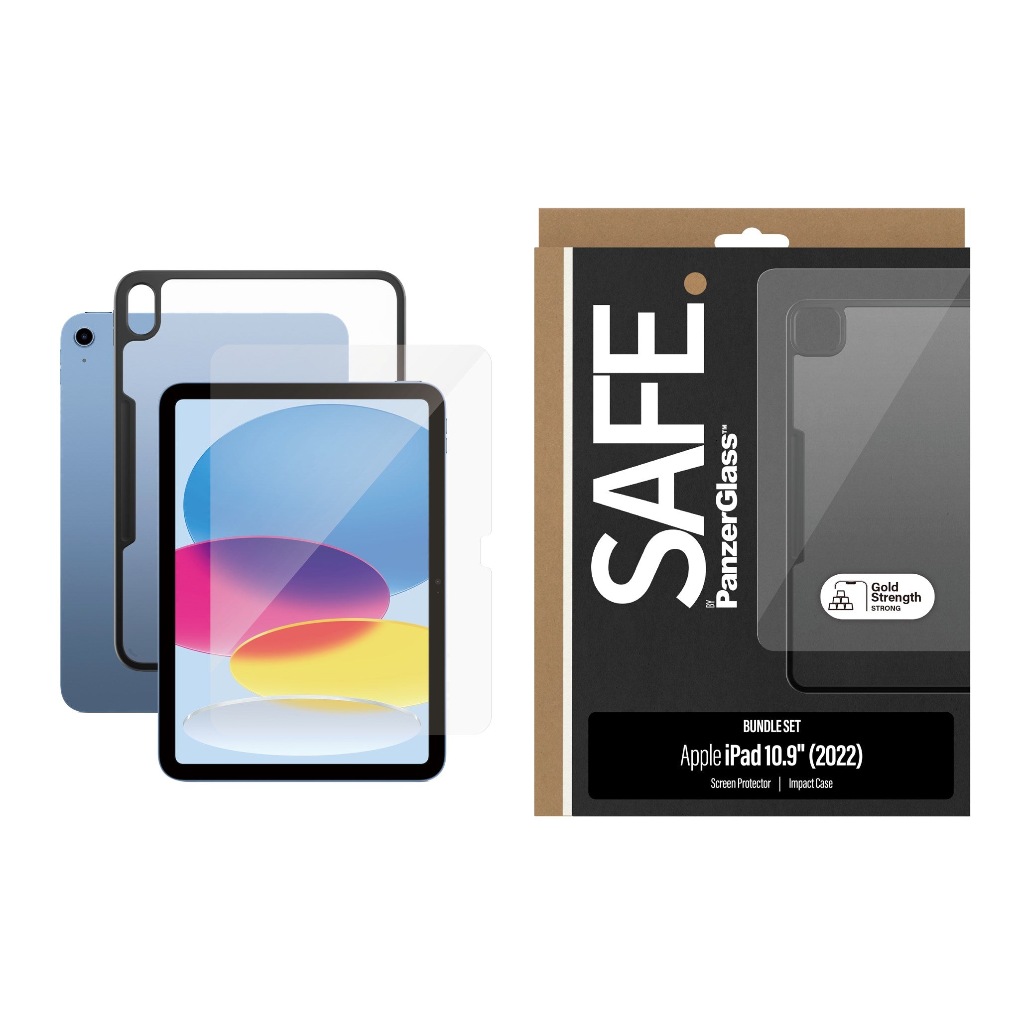 SAFE. by PanzerGlass® 2-in-1 Pakke iPad 10.9‘’ (2022) | Ultra-Wide Fit