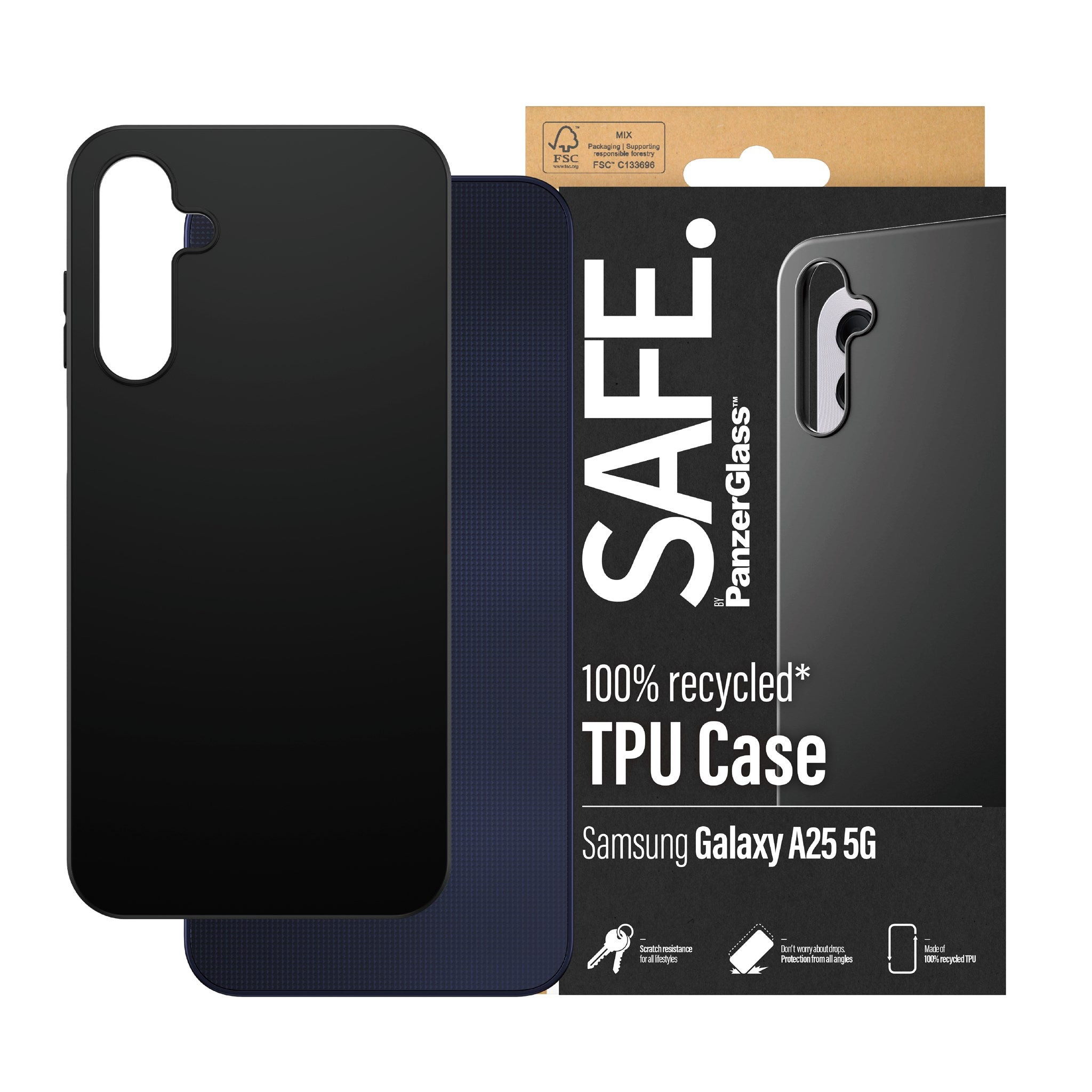 SAFE. by PanzerGlass® TPU Case Samsung Galaxy A25 5G | Sort