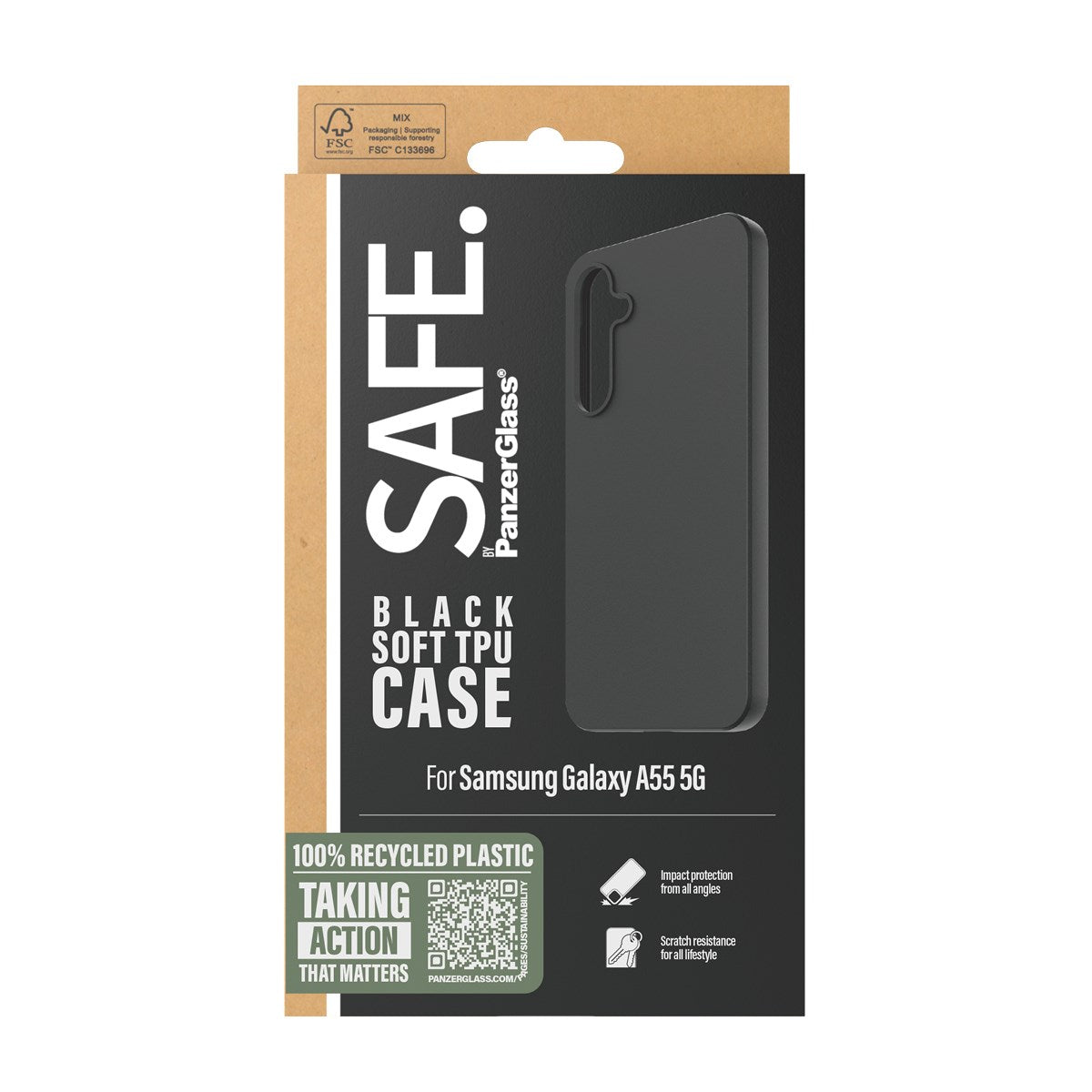 SAFE. by PanzerGlass® TPU Case Samsung Galaxy A55 5G | Sort