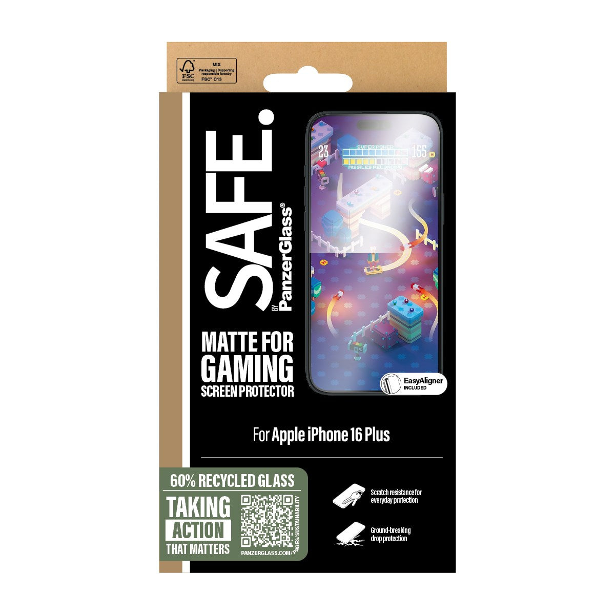SAFE. by PanzerGlass® Gaming Skærmbeskyttelse iPhone 16 Plus | 15 Plus | Ultra-Wide Fit