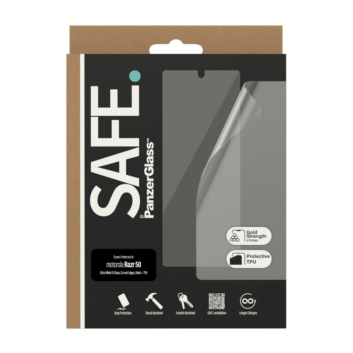 SAFE. by PanzerGlass® Skærmbeskyttelse Motorola Razr 60 | Razr 50 | Glas & Film