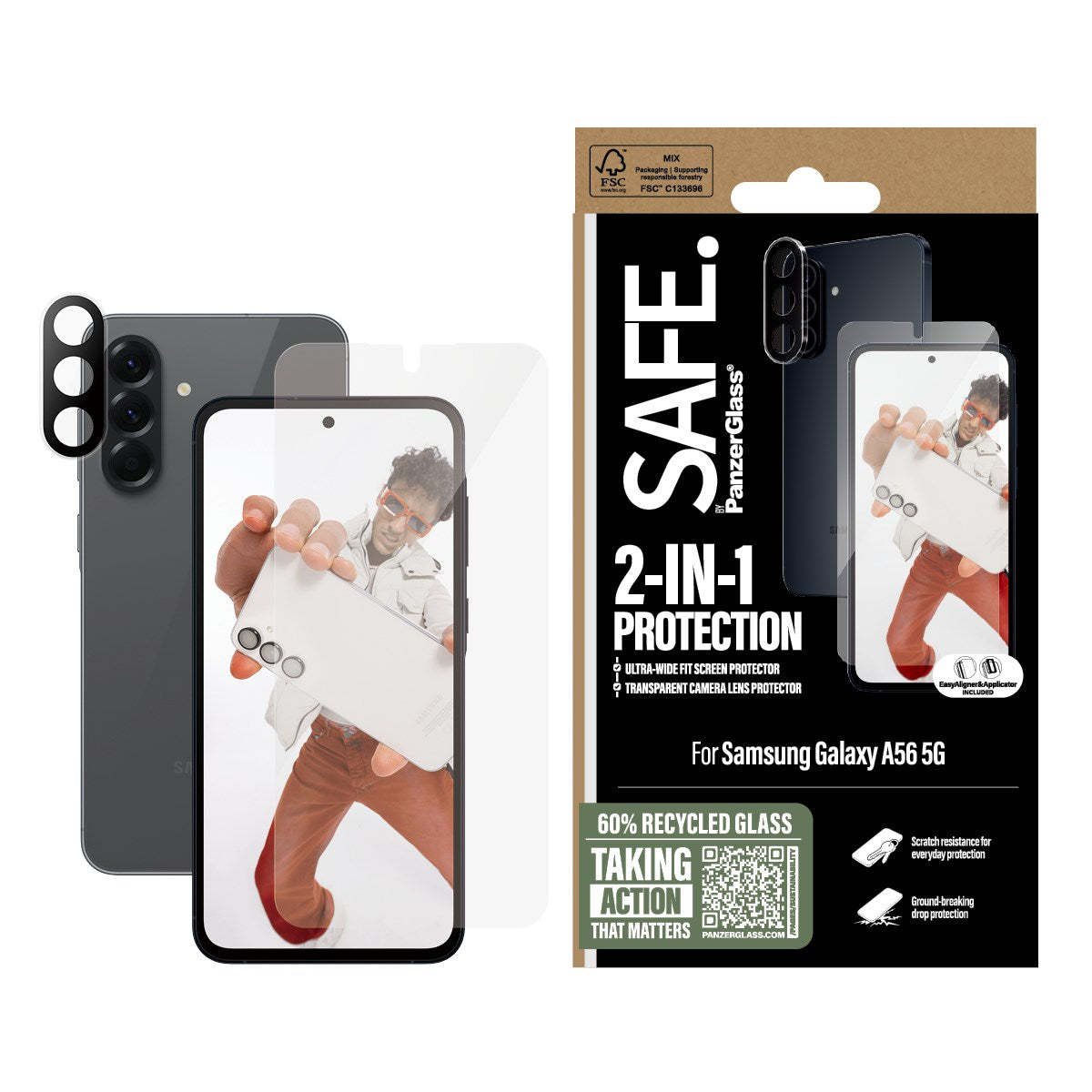 SAFE. by PanzerGlass® 2-in-1 Pakke Samsung Galaxy A56 5G