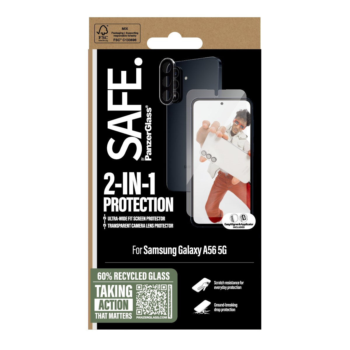 SAFE. by PanzerGlass® 2-in-1 Pakke Samsung Galaxy A56 5G