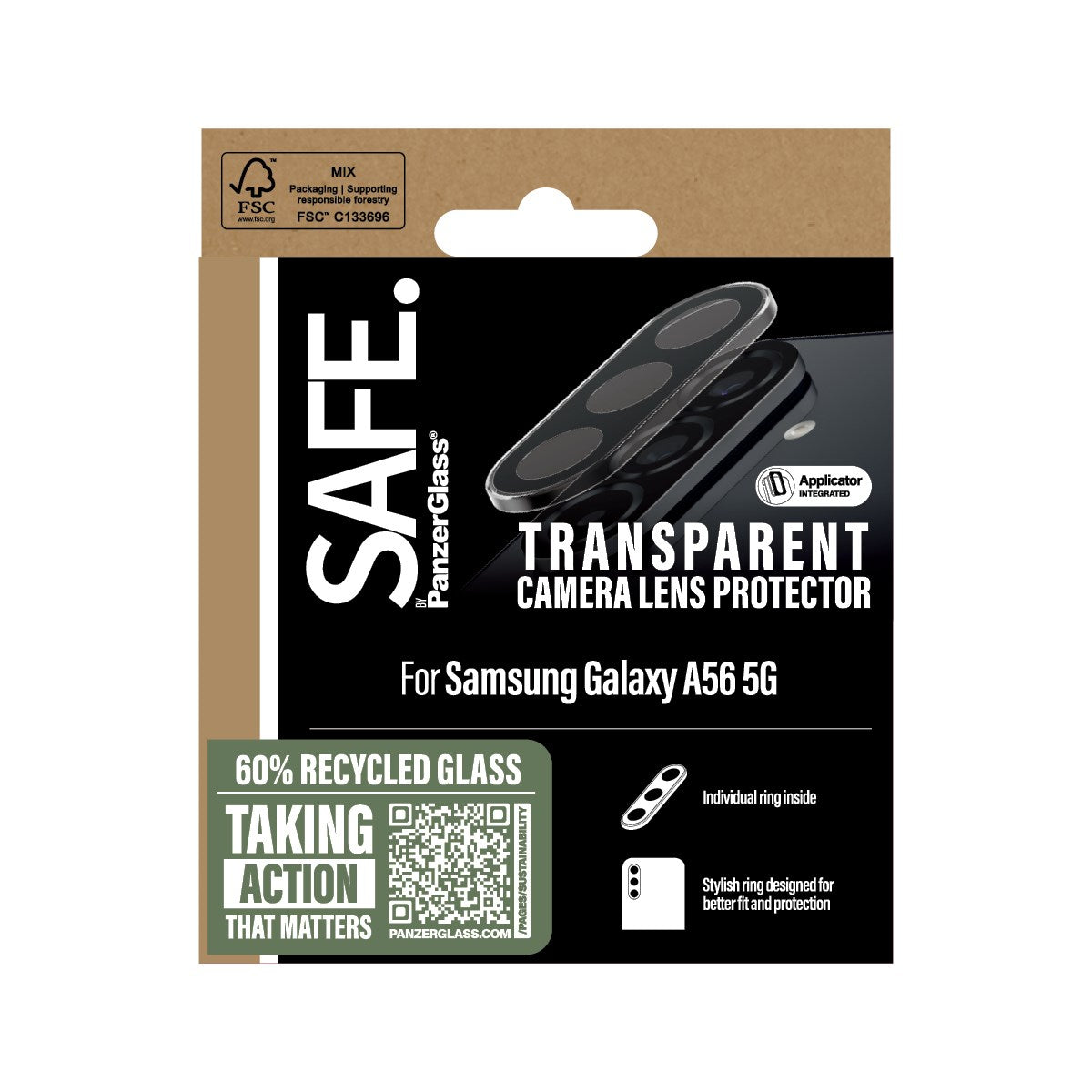 SAFE. by PanzerGlass® Kameralinsebeskytter Transparent Samsung Galaxy A56 5G