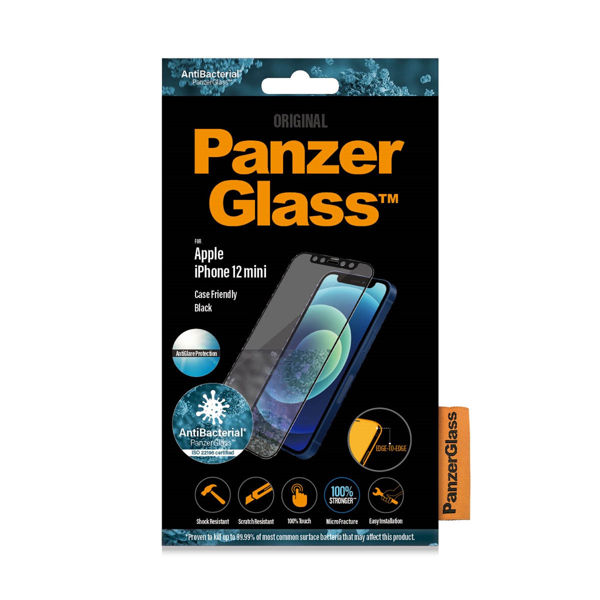 PanzerGlass™ Anti-glare Screen Protector Apple iPhone 12 Mini | Edge-to-Edge 2