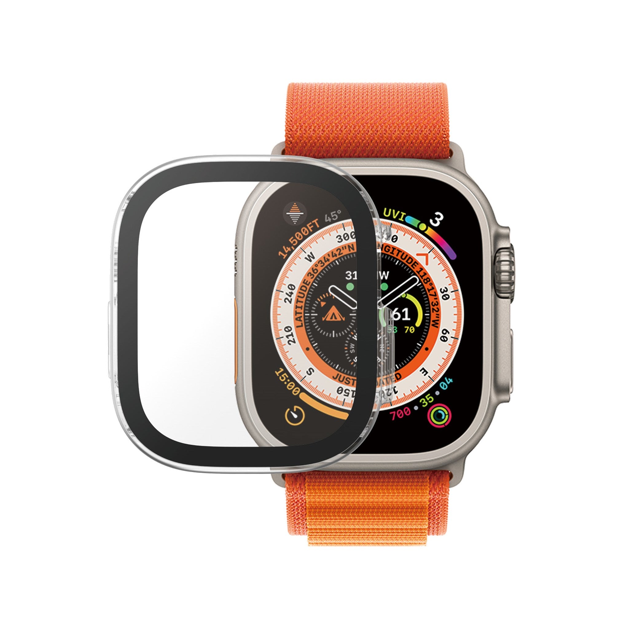 PanzerGlass® Skærmbeskyttelse Full Body Apple Watch Ultra 2 | Ultra 49mm | Transparent
