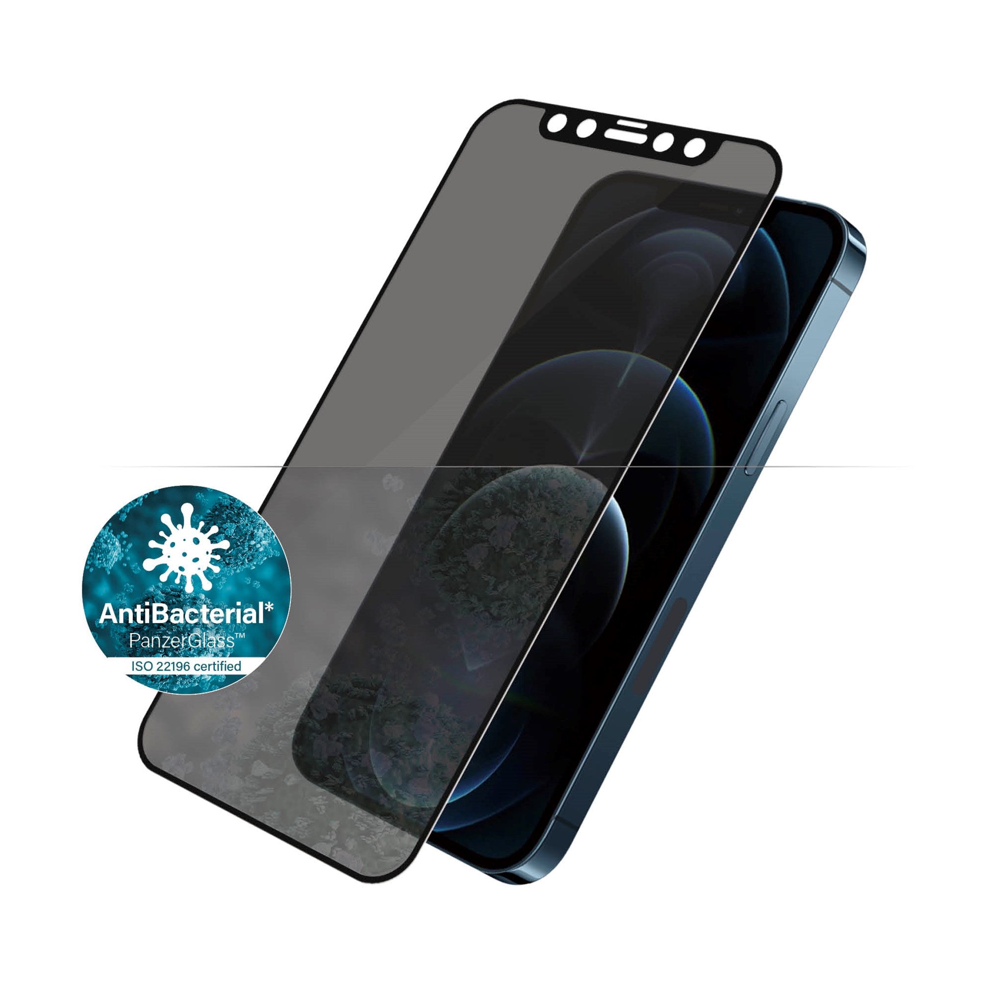 PanzerGlass® Privacy Skærmbeskyttelse iPhone 12 Pro Max | Edge-to-Edge